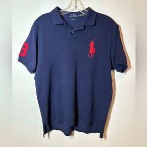 Polo Ralph Lauren Men's Navy Blue Big Polo Shirt